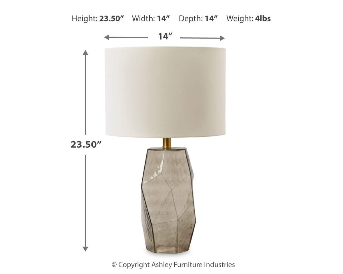 Taylow Table Lamp - L430794 - approximate manufacturer dimensions (supplier image 5)