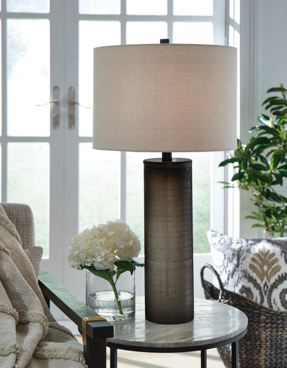 Dingerly Table Lamp - L430824 - product view or room setting; only table lamp included (supplier image 2)