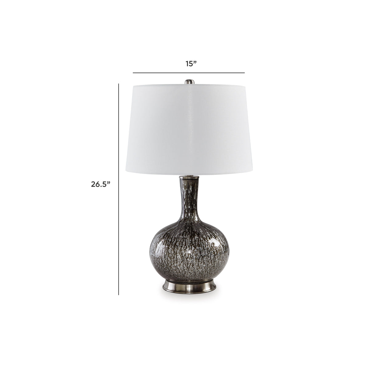 Tenslow Table Lamps (Set of 2) - L430844X2 - approximate manufacturer dimensions (supplier image 7)