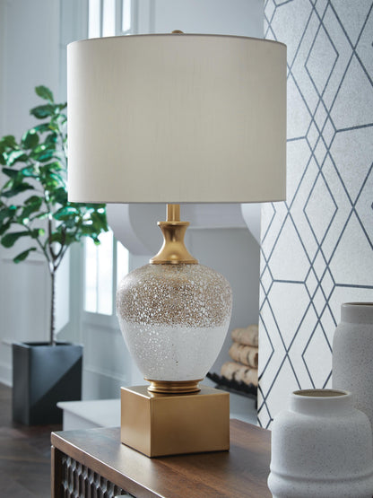 Tavisburg Table Lamp - L430894 - product view or room setting; only table lamp included (supplier image 2)