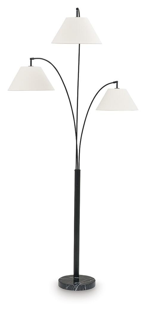 Gibbswellner Arc Lamp - L725159 - product view or room setting; only floor lamp included (supplier image 1)