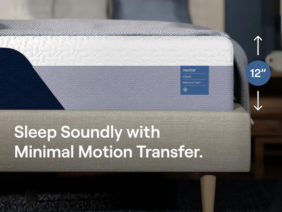 Nectar Classic Memory Foam Mattress - M12571, M12541, M12531, M12511, M12551, M12521 - product view or room setting; only memory foam mattresse included (supplier image 9)