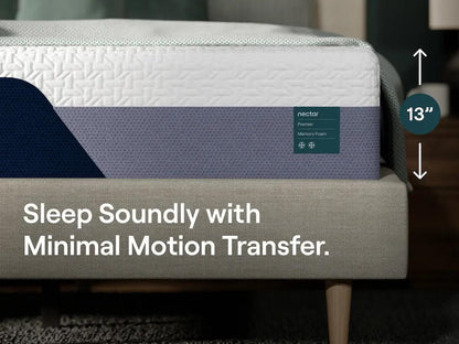 Nectar Premier Memory Foam Mattress - M12631, M12671, M12641, M12611, M12651, M12621 - product view or room setting; only memory foam mattresse included (supplier image 8)