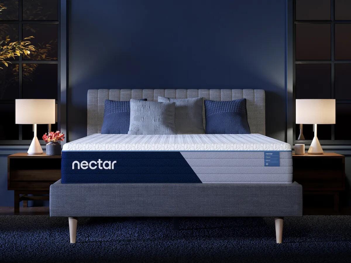 Nectar Classic Hybrid Mattress - M14071, M14041, M14051, M14021, M14031, M14011 - product view or room setting; only hybrid mattresse included (supplier image 1)