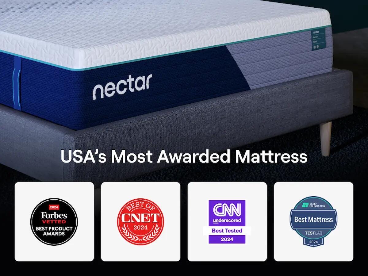 Nectar Premier Hybrid Mattress - M14171, M14131, M14111, M14141, M14151, M14121 - product view or room setting; only hybrid mattresse included (supplier image 6)