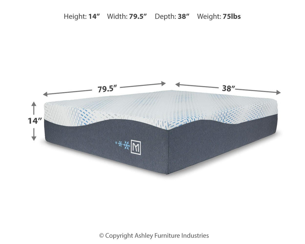 Millennium Luxury Gel Memory Foam Mattress - M50571 - approximate manufacturer dimensions (supplier image 3)