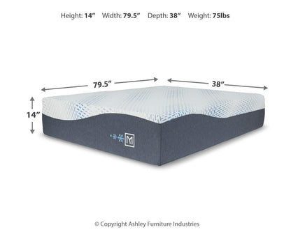 Millennium Luxury Gel Memory Foam Mattress - M50571 - approximate manufacturer dimensions (supplier image 3)