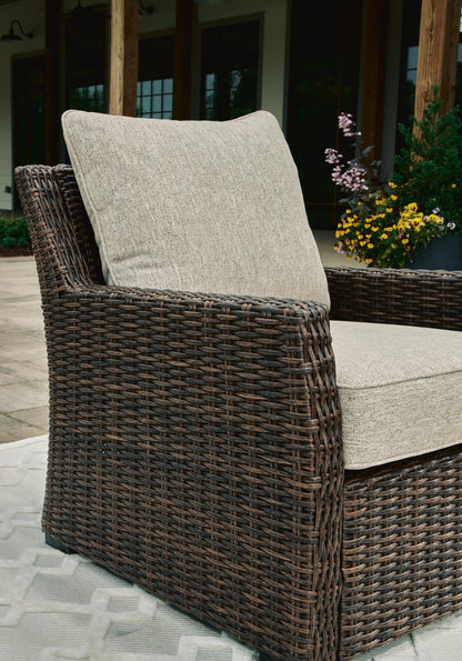 Brook Ranch Outdoor Lounge Chair with Cushion - P465-820 - finish or detail (supplier image 6)
