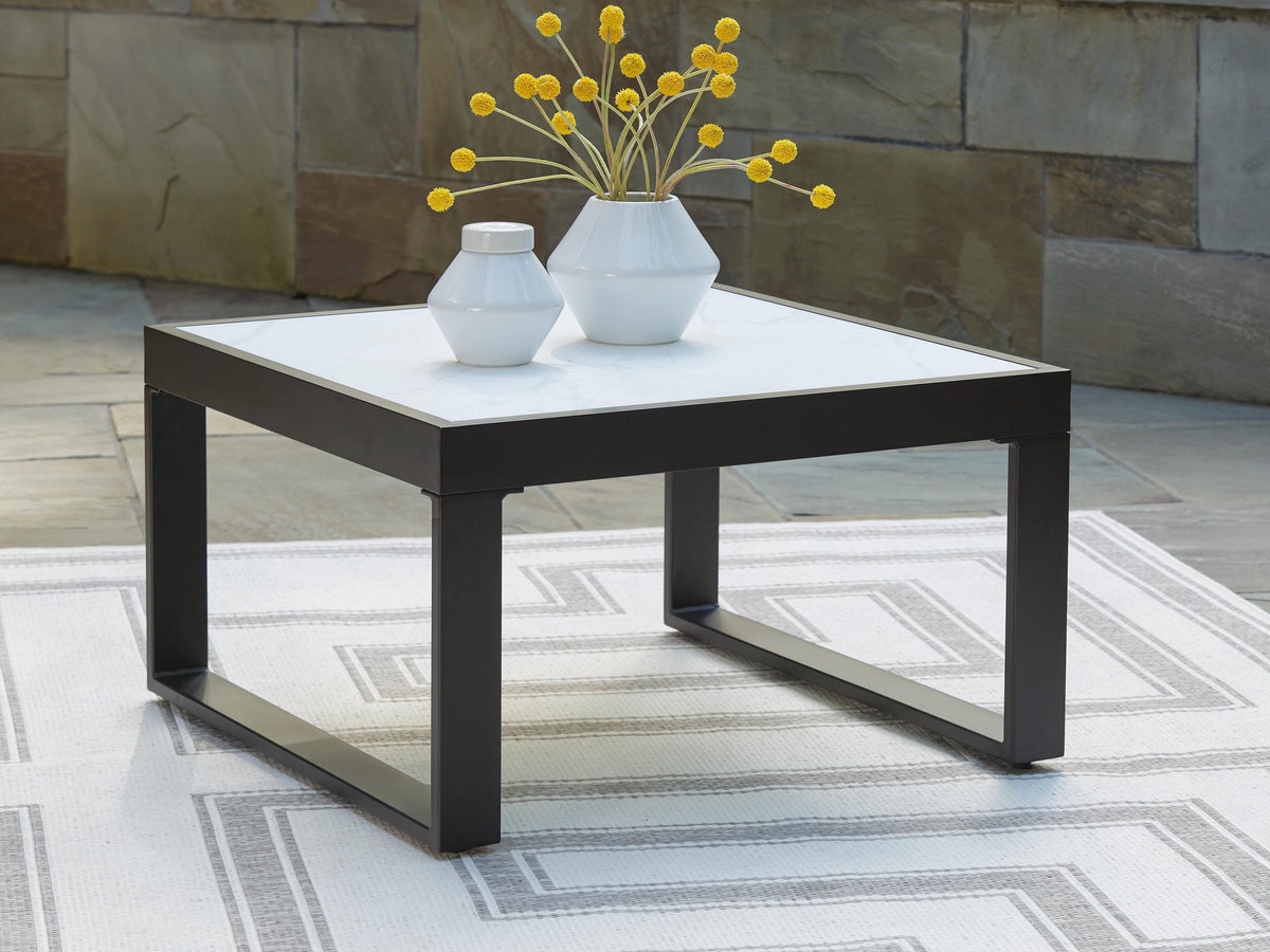 Beachloft Outdoor Coffee Table - P490-708 - product view or room setting; only outdoor coffee table included (supplier image 2)