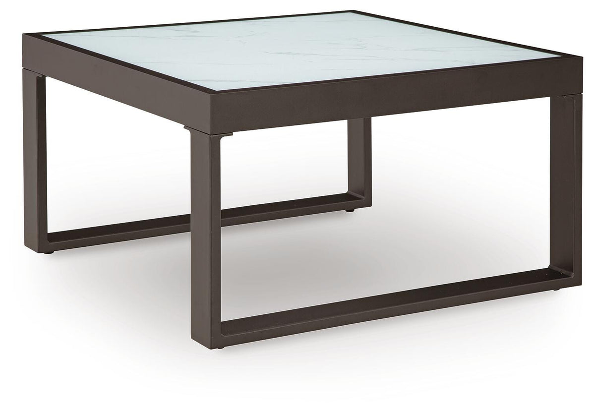 Beachloft Outdoor Coffee Table - P490-708 - product view or room setting; only outdoor coffee table included (supplier image 1)