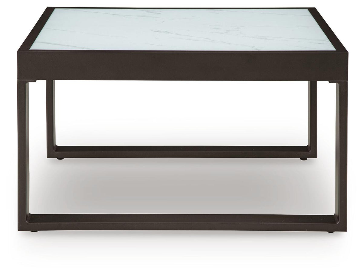 Beachloft Outdoor Coffee Table - P490-708 - product view or room setting; only outdoor coffee table included (supplier image 3)