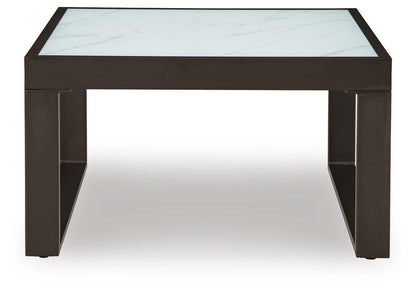 Beachloft Outdoor Coffee Table - P490-708 - product view or room setting; only outdoor coffee table included (supplier image 4)