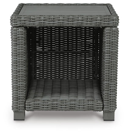 Elite Park Outdoor End Table - P518-702 - product view or room setting; only outdoor end table included (supplier image 3)