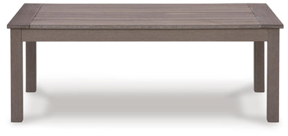 Hillside Barn Outdoor Coffee Table - P564-701 - product view or room setting; only outdoor coffee table included (supplier image 3)