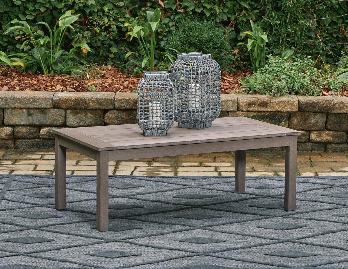 Hillside Barn Outdoor Coffee Table - P564-701 - product view or room setting; only outdoor coffee table included (supplier image 2)