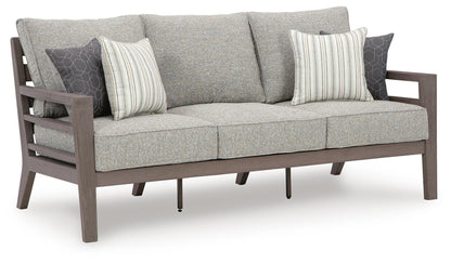 Hillside Barn Outdoor Sofa with Cushion - P564-838 - product view or room setting; only outdoor sofa included (supplier image 1)