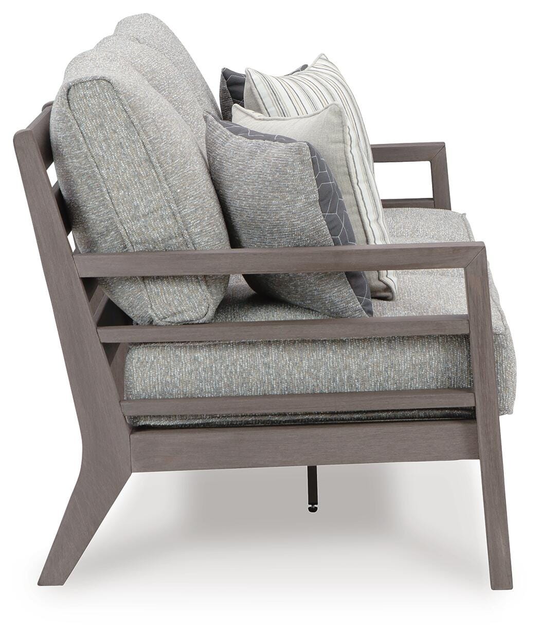 Hillside Barn Outdoor Sofa with Cushion - P564-838 - product view or room setting; only outdoor sofa included (supplier image 4)