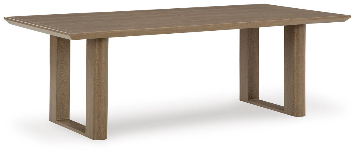 Serene Bay Outdoor Dining Table - P671-625 - product view or room setting; only outdoor dining table included (supplier image 1)