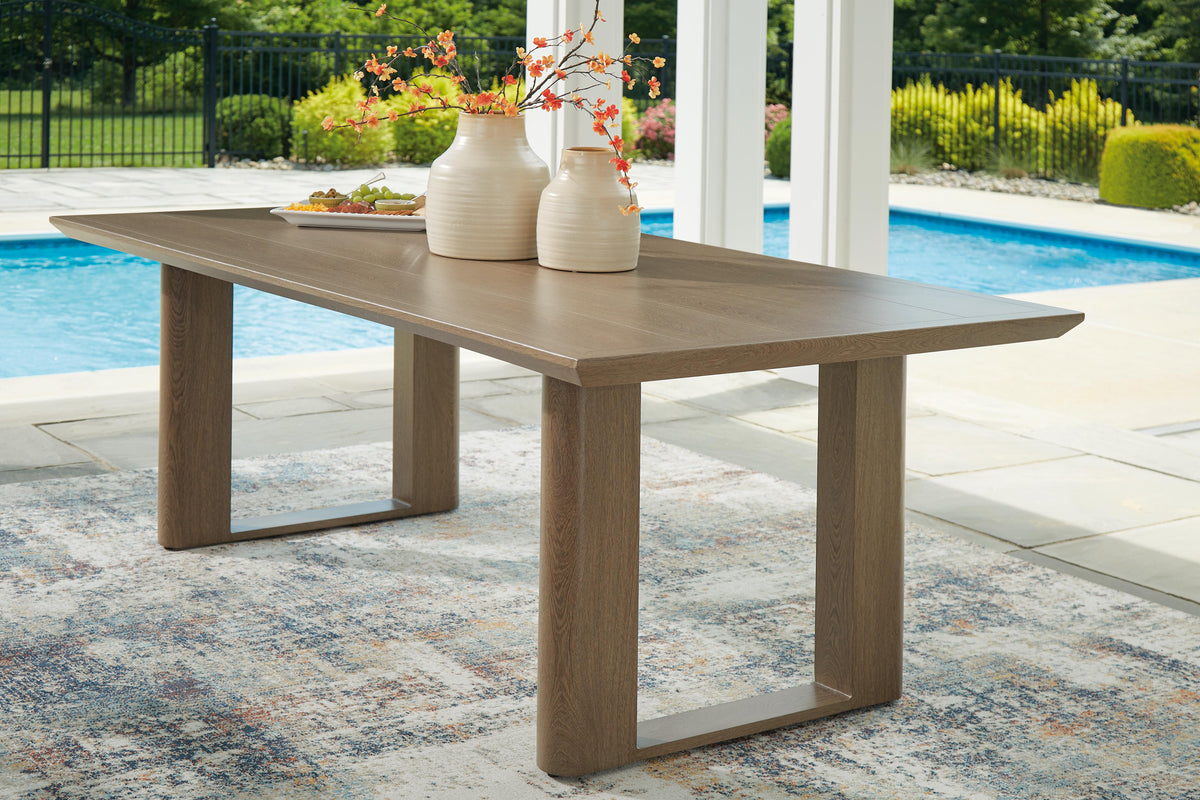 Serene Bay Outdoor Dining Table - P671-625 - product view or room setting; only outdoor dining table included (supplier image 2)