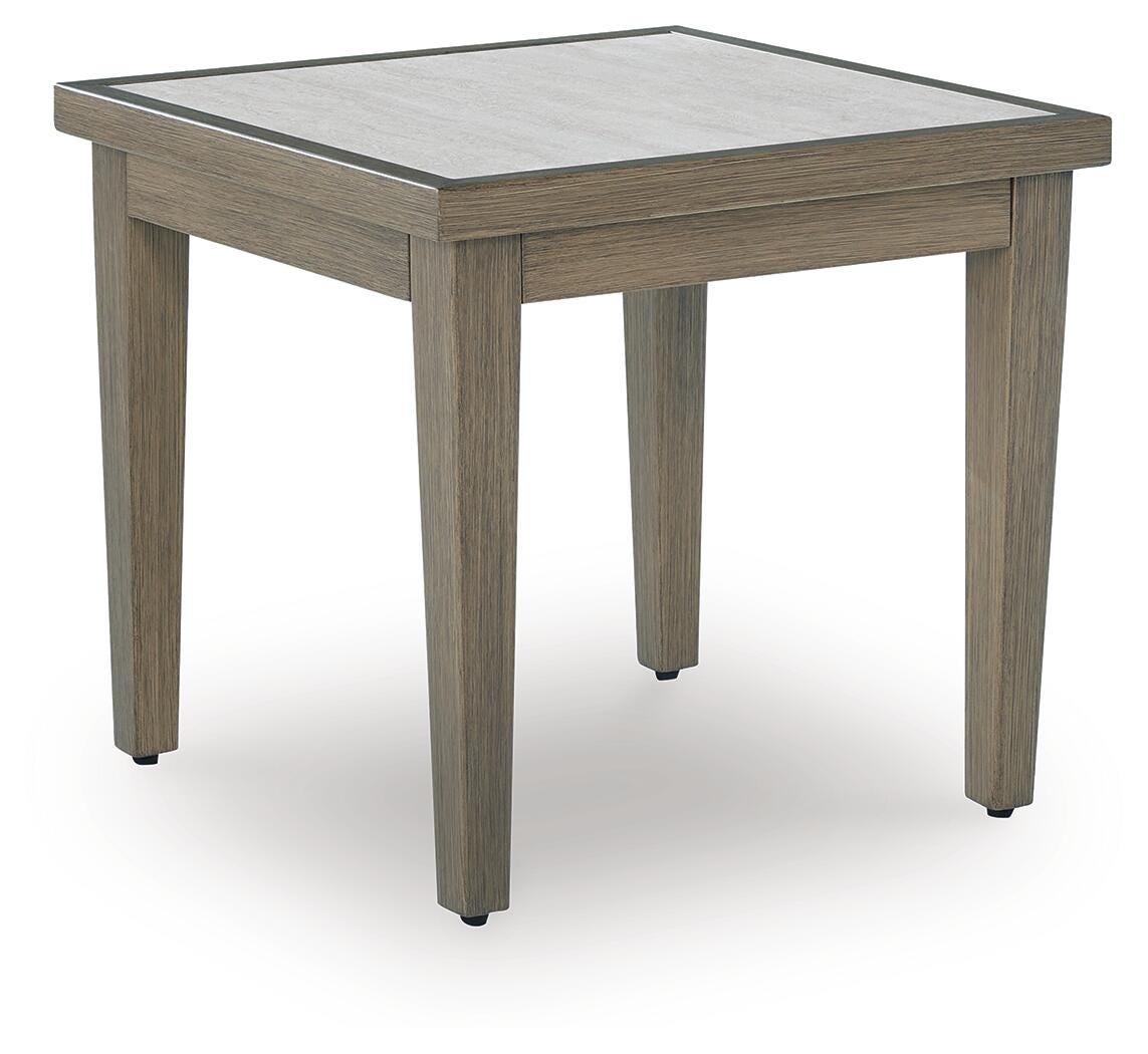 Rainier Ranch Outdoor End Table - P701-702 - product view or room setting; only outdoor end table included (supplier image 1)