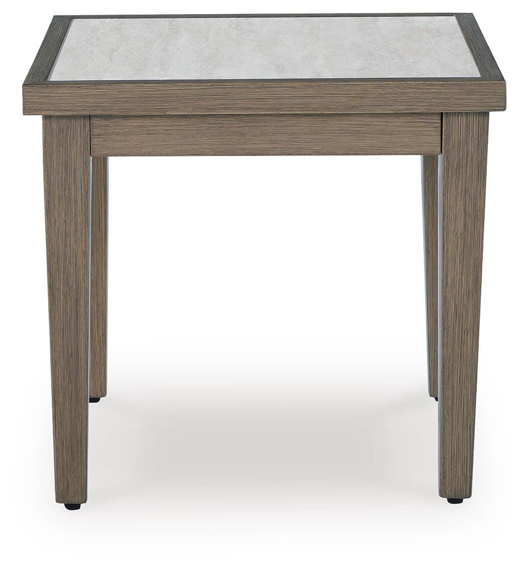 Rainier Ranch Outdoor End Table - P701-702 - product view or room setting; only outdoor end table included (supplier image 3)
