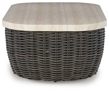 Kimora Outdoor Coffee Table - P711-701 - product view or room setting; only outdoor coffee table included (supplier image 4)