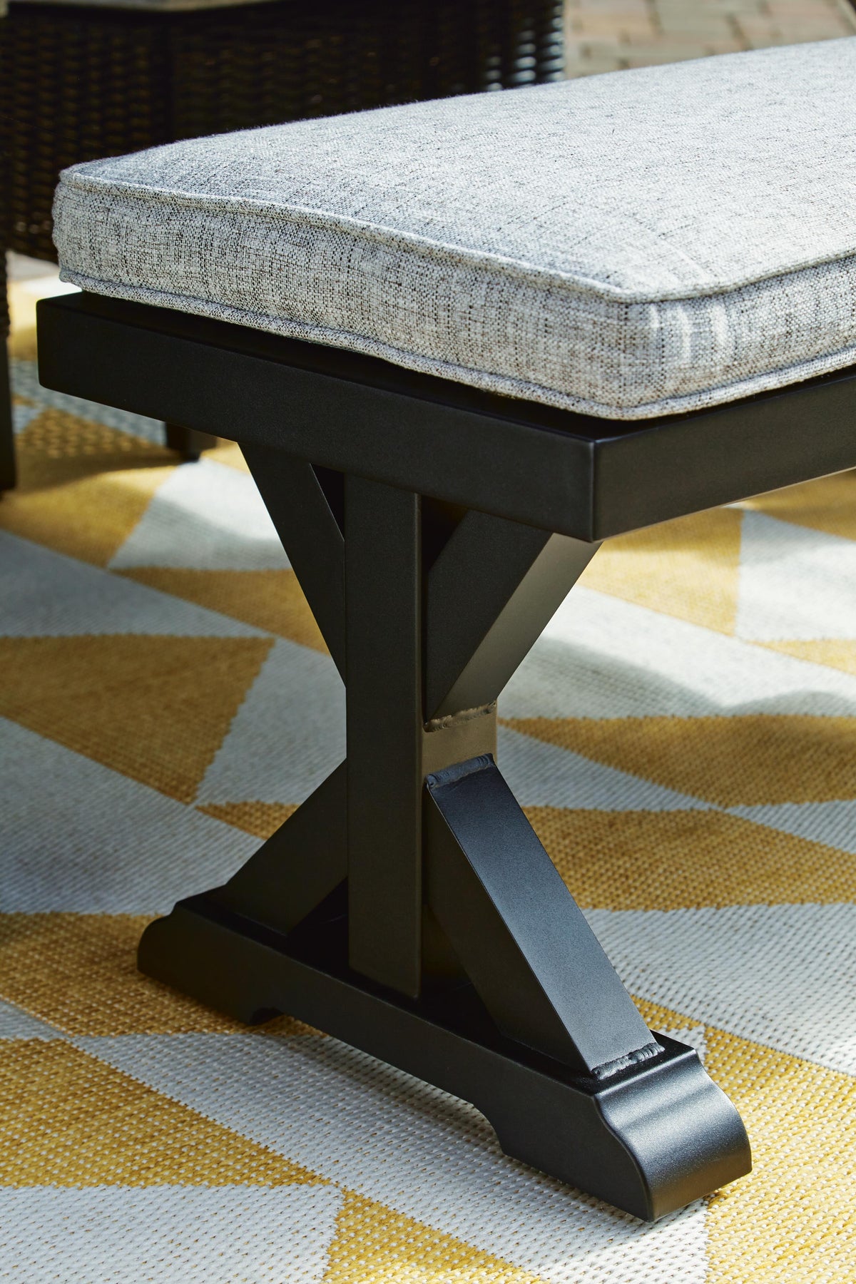Beachcroft Outdoor Bench with Cushion - P792-600 - finish or detail (supplier image 8)