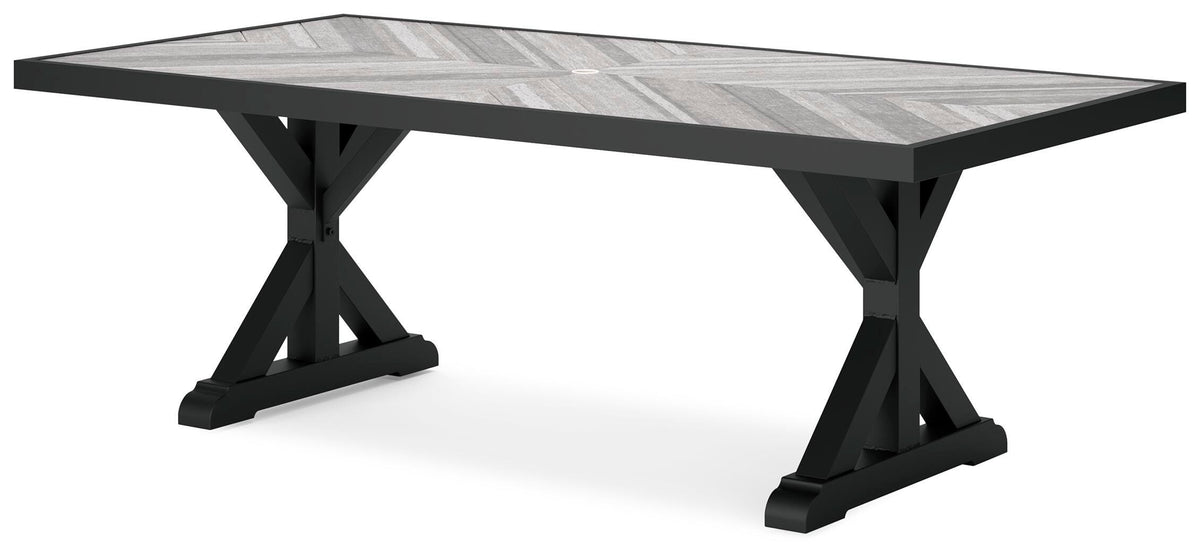 Beachcroft Outdoor Dining Table - P792-625 - product view or room setting; only outdoor dining table included (supplier image 3)