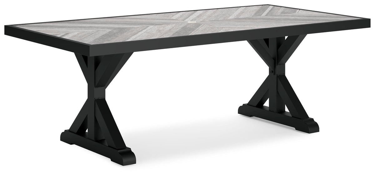 Beachcroft Outdoor Dining Table - P792-625 - product view or room setting; only outdoor dining table included (supplier image 1)
