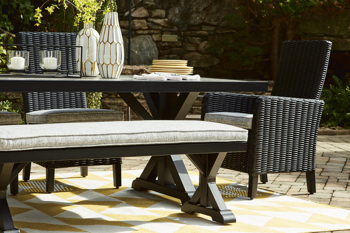 Beachcroft Outdoor Dining Table - P792-625 - product view or room setting; only outdoor dining table included (supplier image 9)
