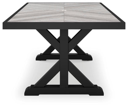 Beachcroft Outdoor Dining Table - P792-625 - product view or room setting; only outdoor dining table included (supplier image 8)
