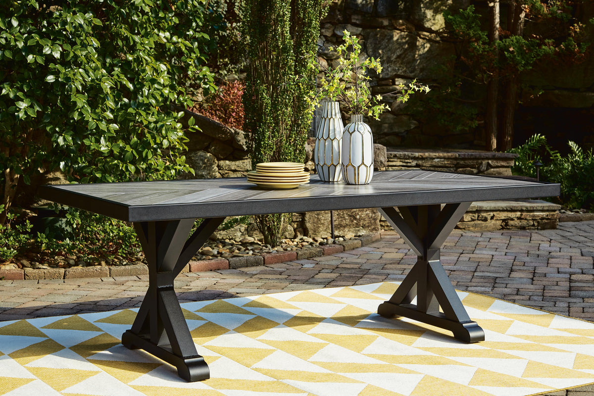 Beachcroft Outdoor Dining Table - P792-625 - product view or room setting; only outdoor dining table included (supplier image 2)