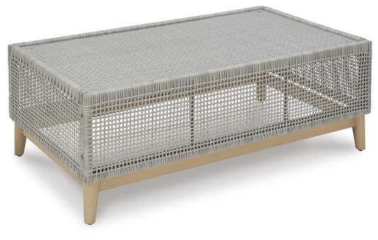 Seton Creek Outdoor Coffee Table - P798-701 - product view or room setting; only outdoor coffee table included (supplier image 1)