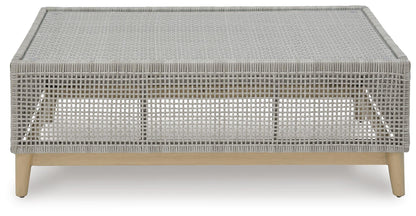 Seton Creek Outdoor Coffee Table - P798-701 - product view or room setting; only outdoor coffee table included (supplier image 3)
