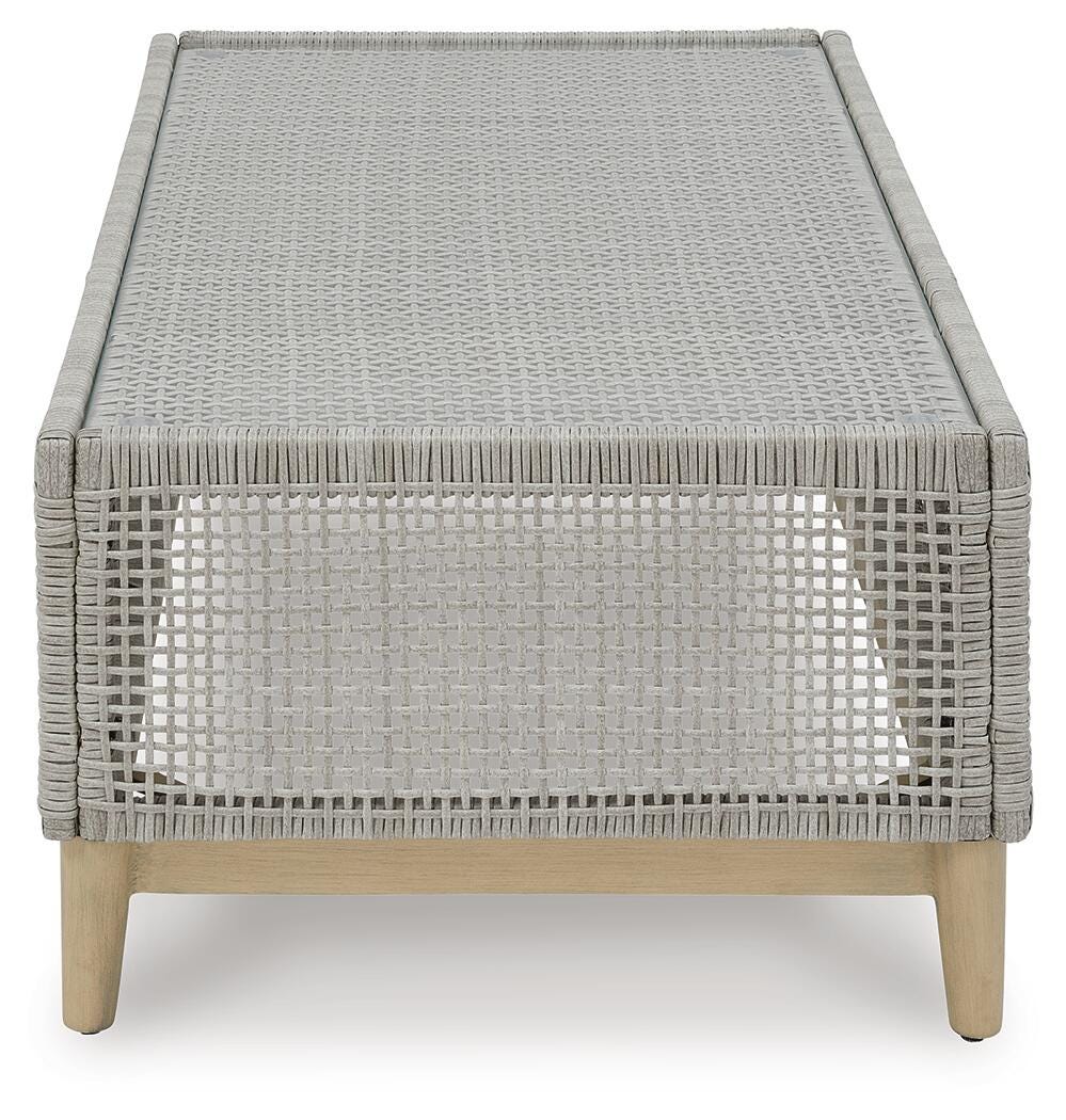 Seton Creek Outdoor Coffee Table - P798-701 - product view or room setting; only outdoor coffee table included (supplier image 4)