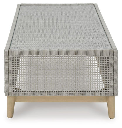 Seton Creek Outdoor Coffee Table - P798-701 - product view or room setting; only outdoor coffee table included (supplier image 4)