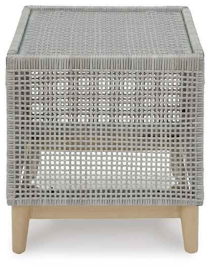 Seton Creek Outdoor End Table - P798-702 - product view or room setting; only outdoor end table included (supplier image 3)