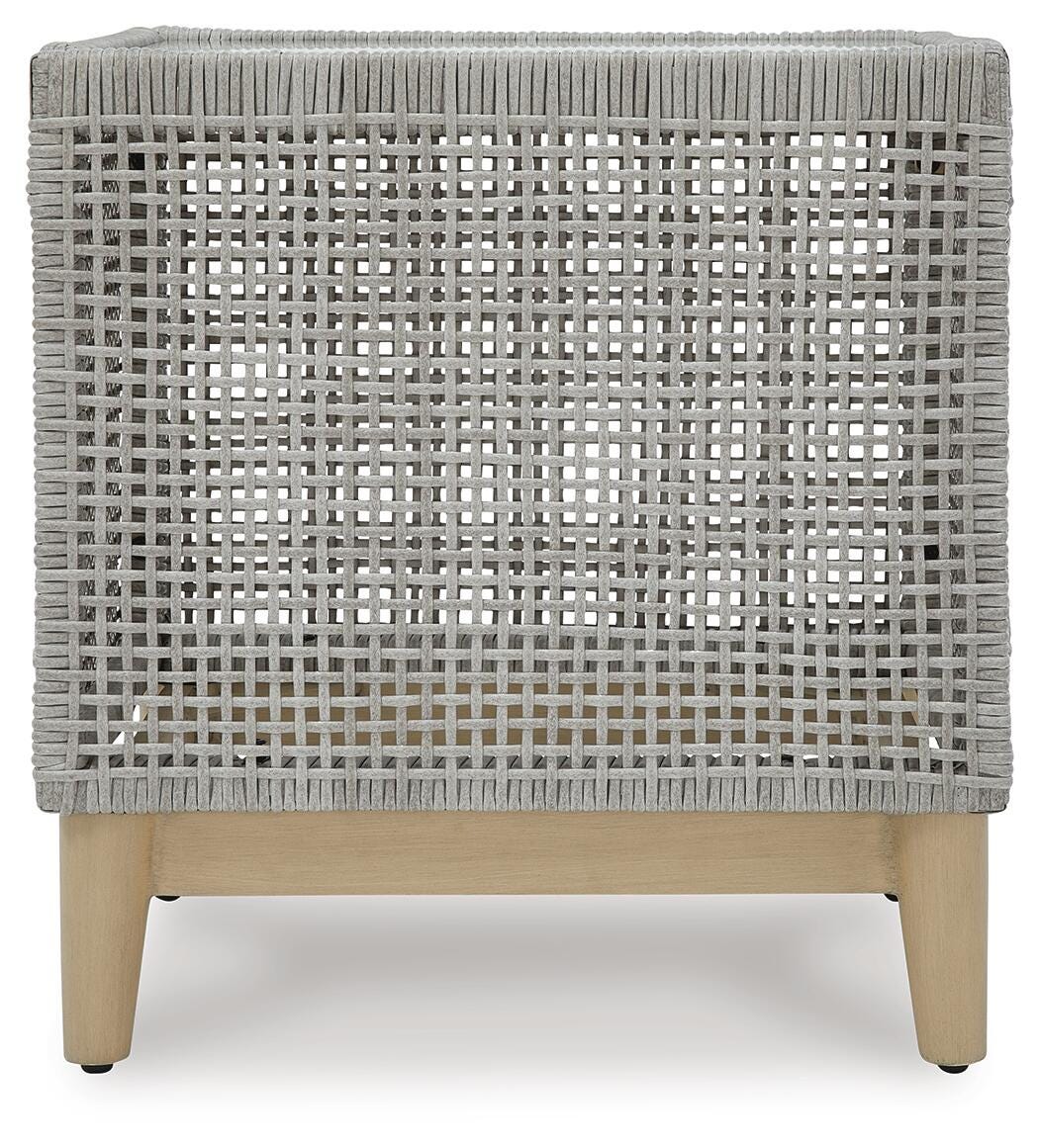 Seton Creek Outdoor End Table - P798-702 - product view or room setting; only outdoor end table included (supplier image 4)