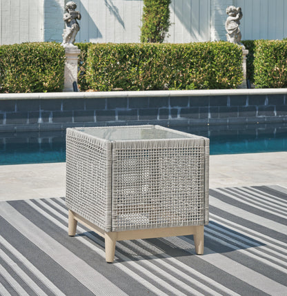 Seton Creek Outdoor End Table - P798-702 - product view or room setting; only outdoor end table included (supplier image 2)