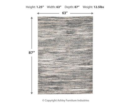 Gizela Area Rug - R404862 - approximate manufacturer dimensions (supplier image 6)