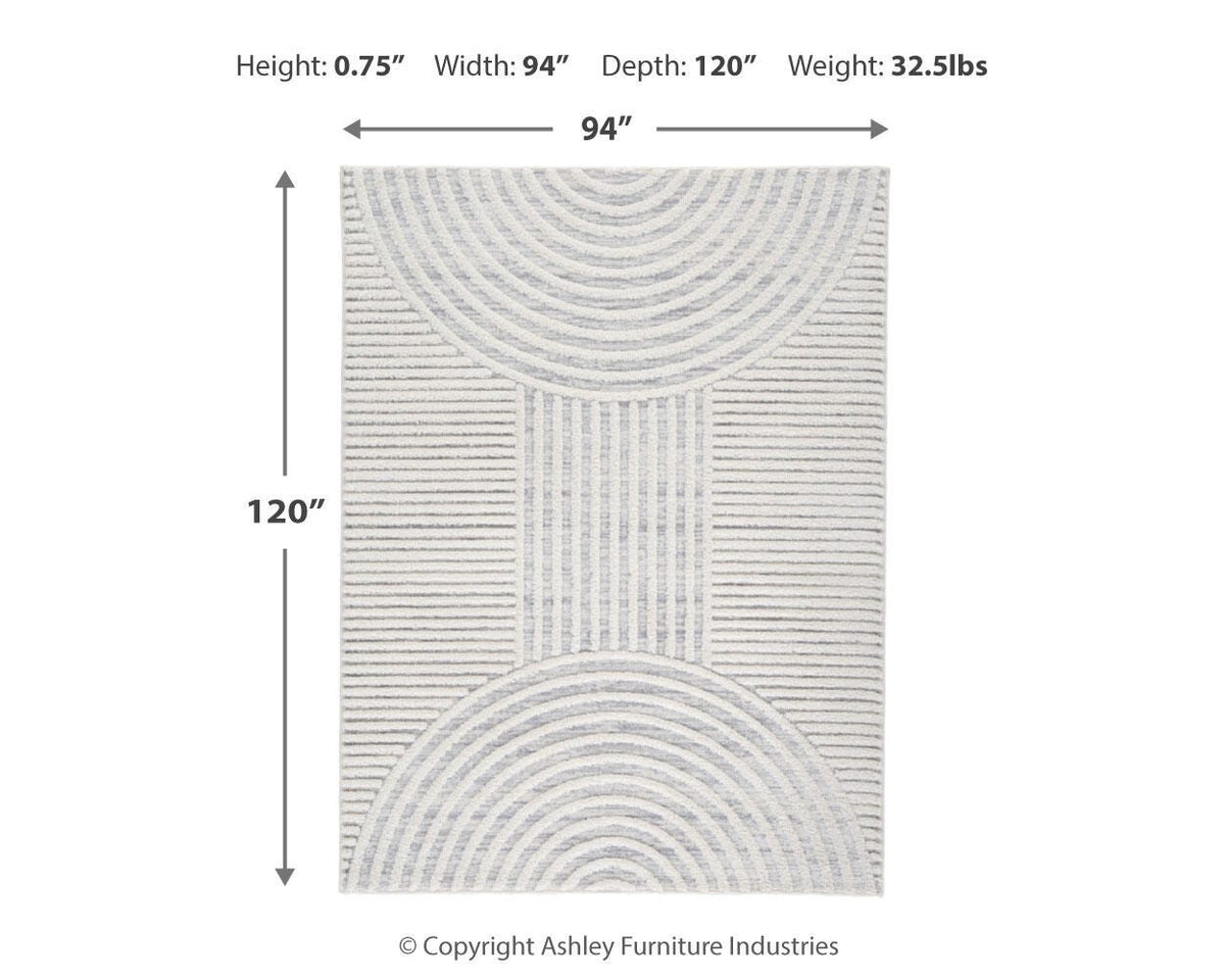 Lambworth Area Rug - R405341 - approximate manufacturer dimensions (supplier image 5)