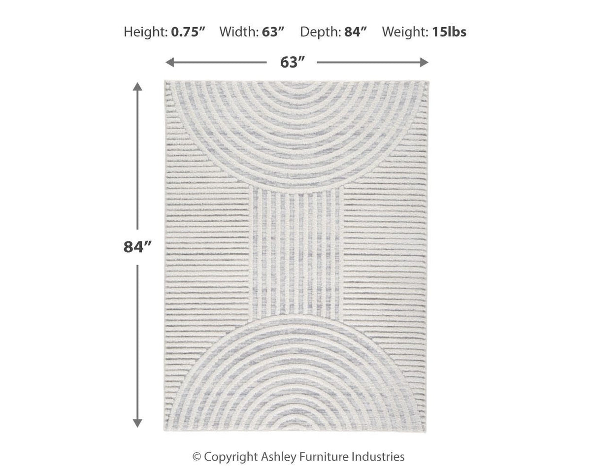 Lambworth Area Rug - R405342 - approximate manufacturer dimensions (supplier image 6)