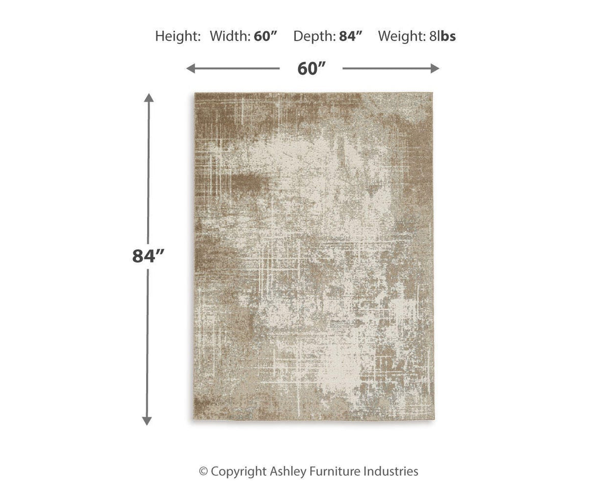 Grifflain Area Rug - R406232 - approximate manufacturer dimensions (supplier image 10)