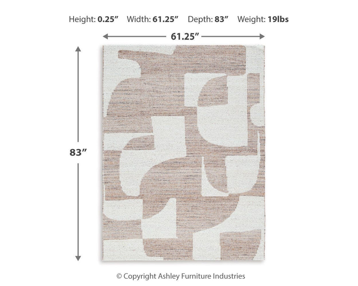 Brynnfield Area Rug - R406372 - approximate manufacturer dimensions (supplier image 5)
