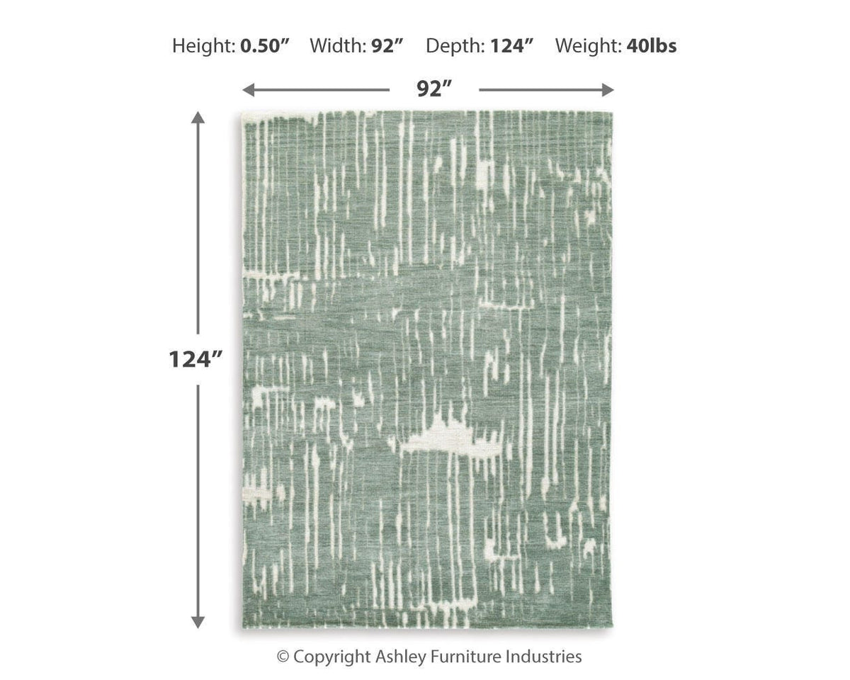 Cayworth Area Rug - R407091 - approximate manufacturer dimensions (supplier image 5)
