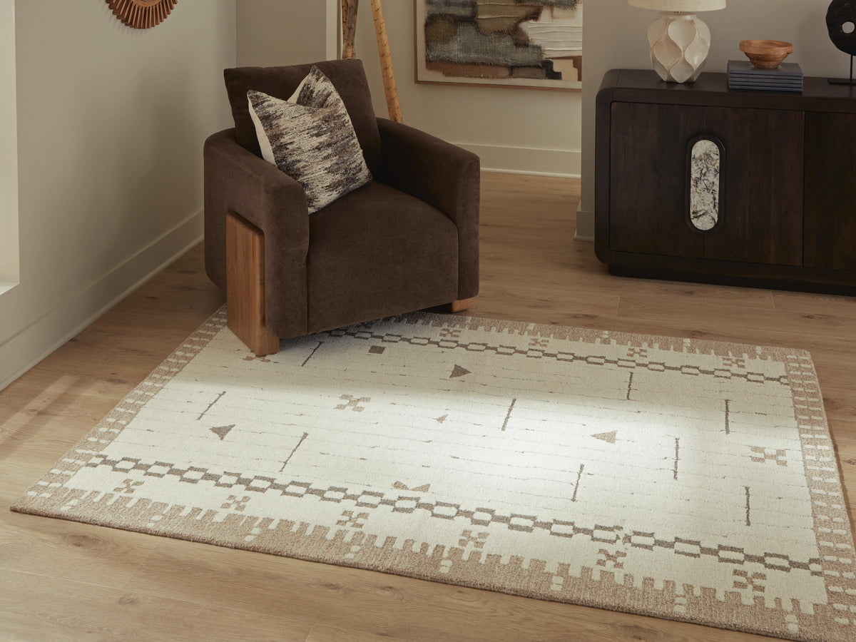 Dot Area Rug - R407652 - product view or room setting; only area rug included (supplier image 2)