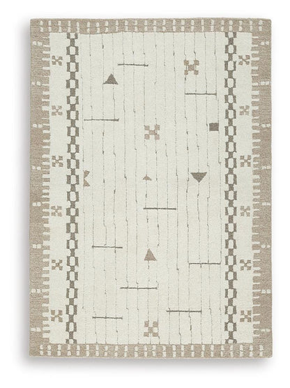 Dot Area Rug - R407652 - product view or room setting; only area rug included (supplier image 1)