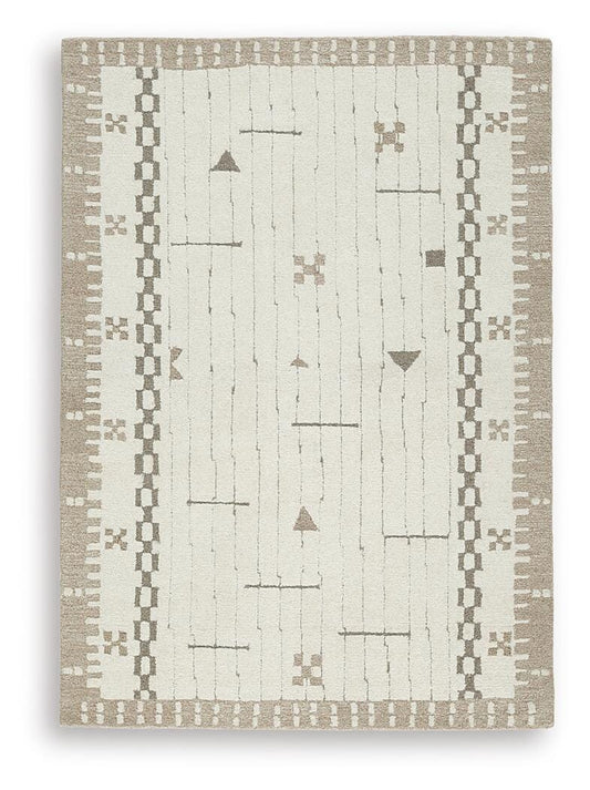 Dot Area Rug - R407652 - product view or room setting; only area rug included (supplier image 1)