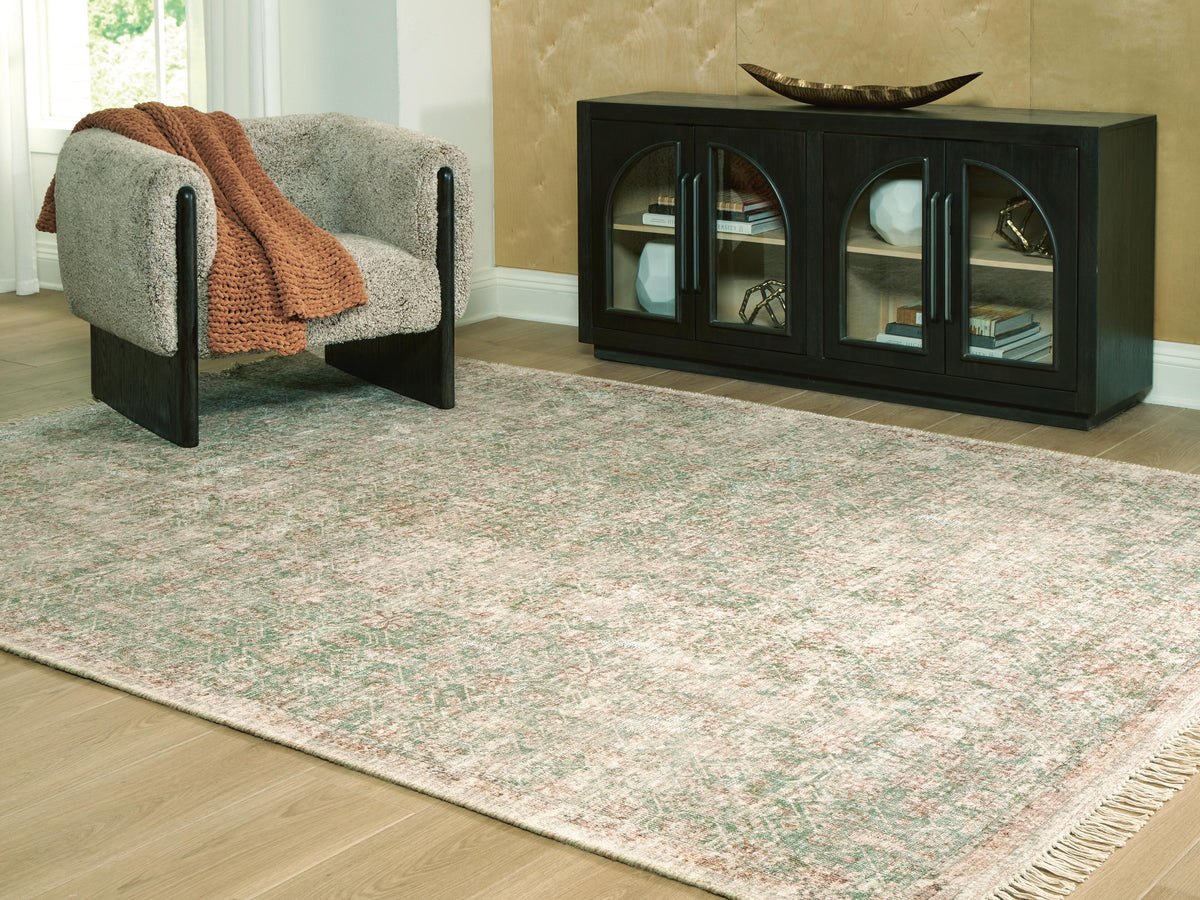 Rossbury Area Rug - R407961 - product view or room setting; only area rug included (supplier image 7)