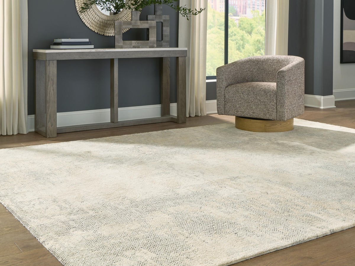 Raif Area Rug - R408080 - product view or room setting; only area rug included (supplier image 10)
